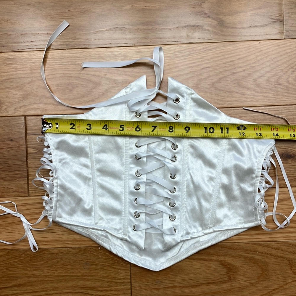 Satin Lace-Up waist Corset Top Small - Picture 5 of 5